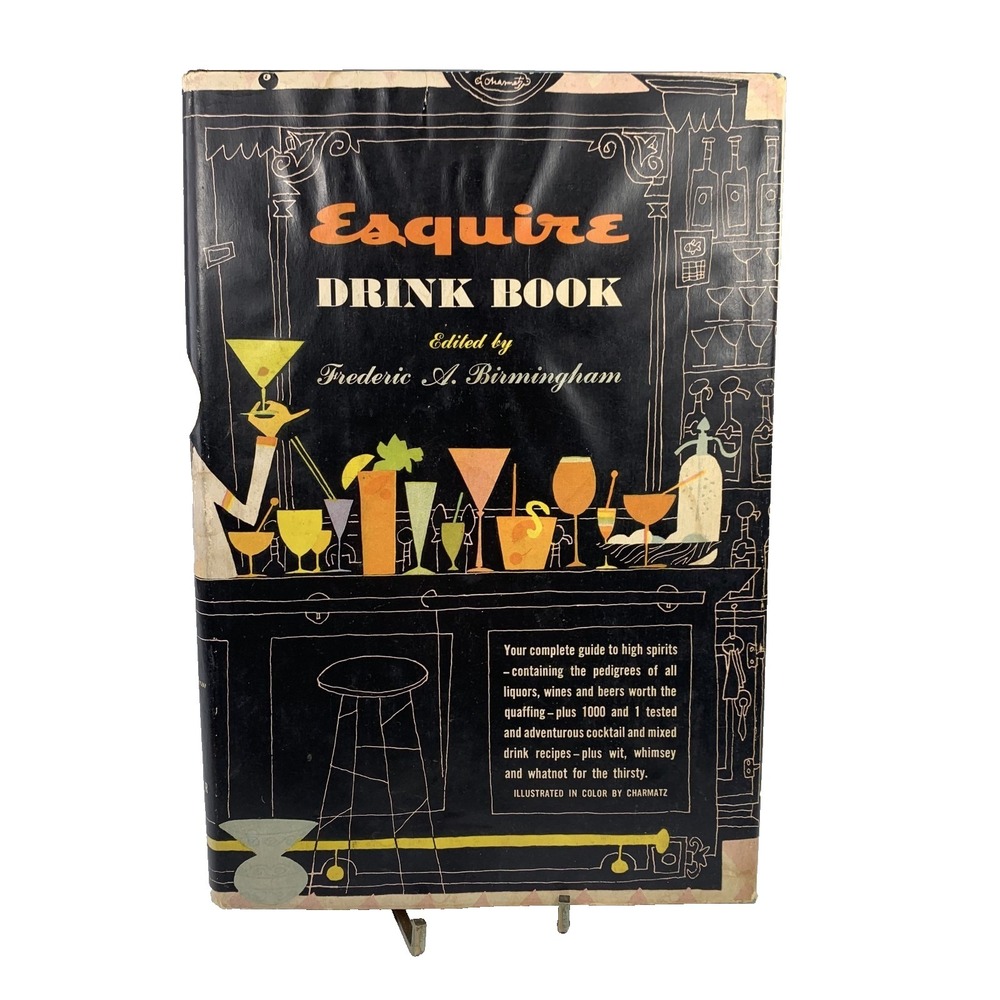 1956 Esquire Drink Book Frederic Birmingham Vintage Cocktail Guide Retro HC